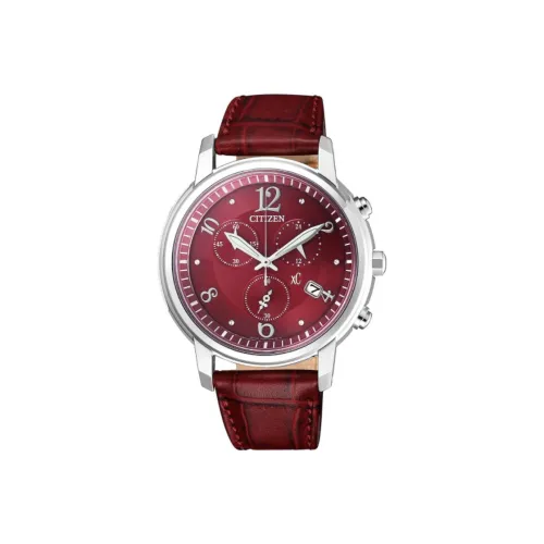 CITIZEN Светильник Кварцевый механизм Женские Ecology Drive Collection Часы 38 мм Красный