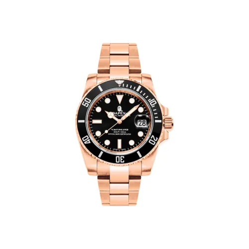 A BATHING APE Кварцевый механизм нержавеющая сталь ремешок унисекс черный циферблат