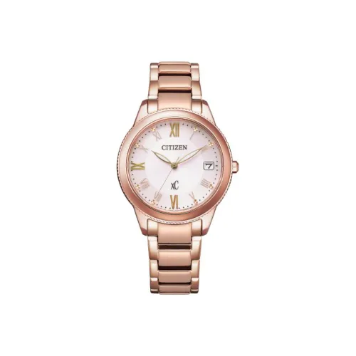 CITIZEN Световой Кварцевый Механизм Женские Экологические Часы Drive Collection 32 мм Розовые