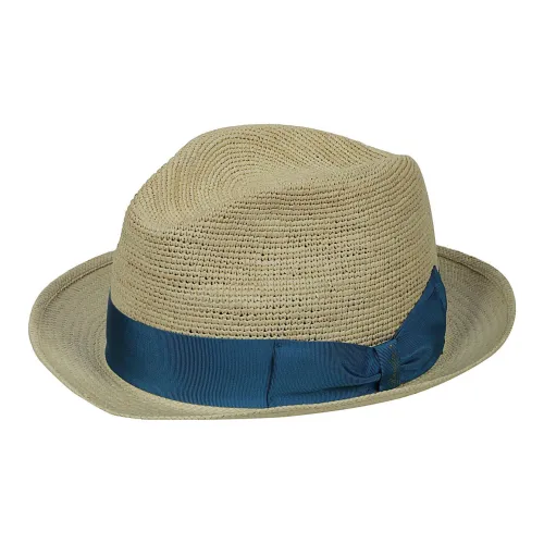 Borsalino Straw Cylinders Unisex Blue Борасилино Straw Cylinders Унисекс Синий