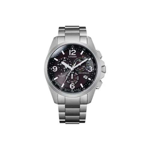 CITIZEN Светильник Кварцевый механизм Нержавеющая сталь Ремешок Часы Мужские Черный циферблат