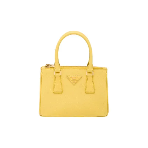 PRADA Galleria Killer Bag Saffiano Кожа Сумка через плечо Женская Солнечный Желтый