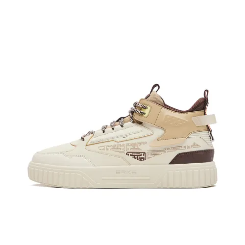 Erke MID Топ Скейтборд Кроссовки Мужские Теплый Лен