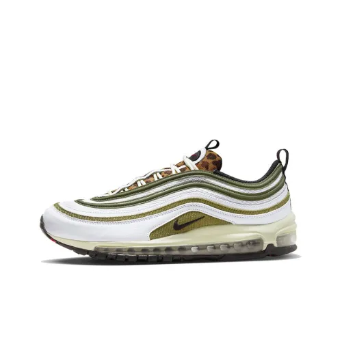 Nike Air Max 97 Low Беговые кроссовки Мужские Белые Зеленые