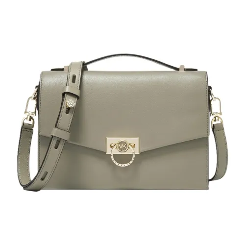 MICHAEL KORS Hendri Кожа Сумка через плечо Сумка Средний Женская Светлый Армейский Зеленый