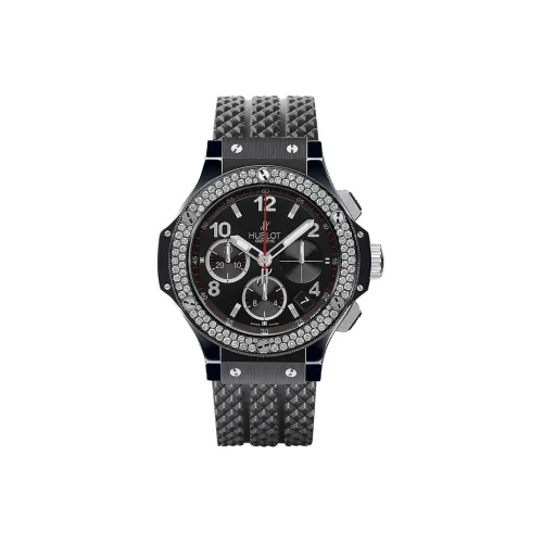 HUBLOT Автоматический Механический Часы Мужские Циферблат 44 мм Черный Титановый Циферблат Серamik Корпус Часы Резиновый Ремешок