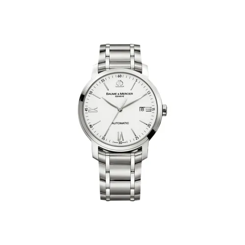 Baume & Mercier Автоматический Механический Механизм Мужские Часы 39 мм Белый