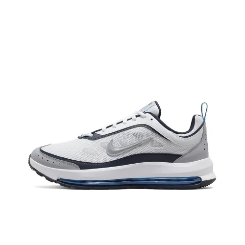 Nike Air Max AP Low Топ Air Cushion Беговые кроссовки Мужские Белый Серый Синий