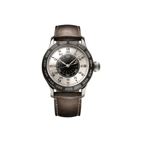 LONGINES Classic Vintage Автоматический Механический Механизм Мужские Часы Белый Циферблат Титановый Сплав Корпус Часов Кожаный Ремешок