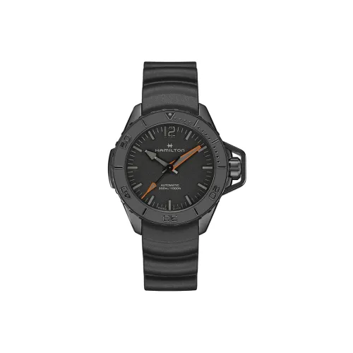 HAMILTON Автоматический Механический Механизм Мужские Часы Khaki Navy Collection 46 мм Черные