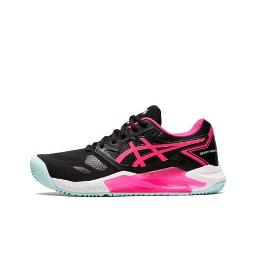 Asics Challenger 13 Low Top Теннисные Кроссовки Женские Черные Розовые