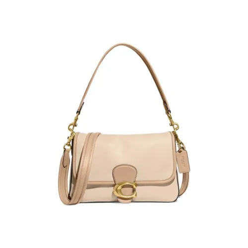 COACH Tabby Коровья кожа Сумка Сумка через плечо Сумка через плечо Большая Женская Айвори Белый