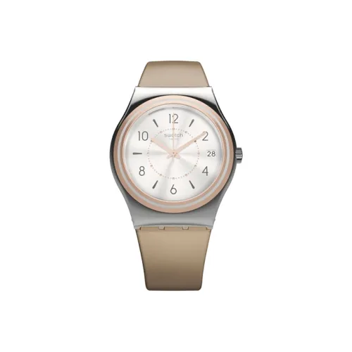 Swatch Quartz Movement Женские часы 33мм*9мм Серебряные