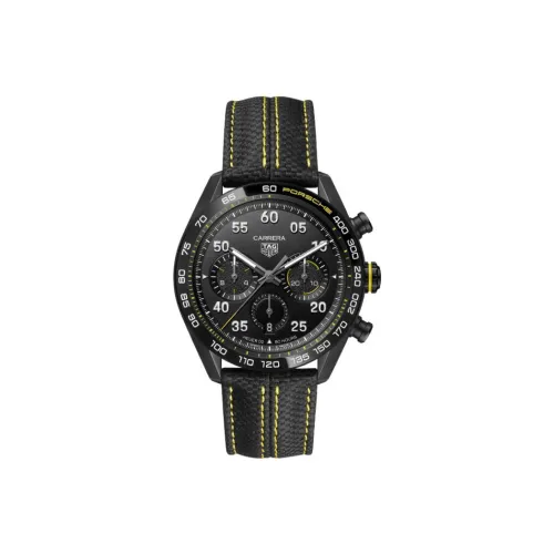 TAG HEUER Автоматический Механический Механизм Мужские Часы Carrera Collection 44 мм Черные