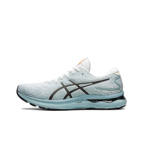 Asics Gel Nimbus 24 Low Топ Беговые кроссовки Мужские Белый Синий