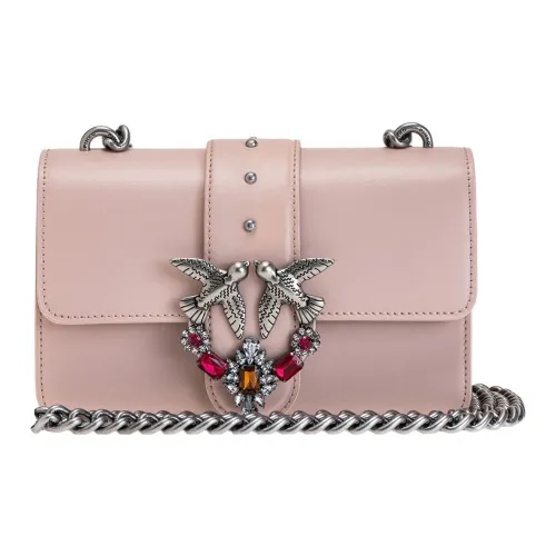 PINKO Телячья кожа Сумка через плечо Мини Женская Розовая