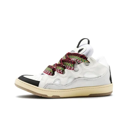 Lanvin Curb MID Топ Стильный Скейтбординг Мужской Белый