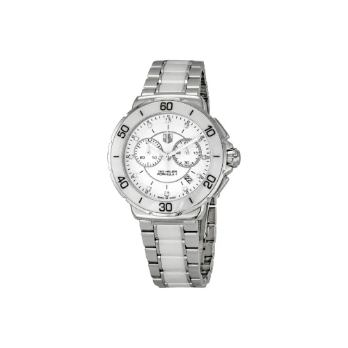 TAG HEUER F1 Collection Кварцевый механизм Женские часы 41 мм Белый циферблат