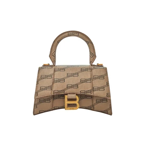 Balenciaga Холст Hourglass Сумка Сумка Сумка через плечо Сумка через плечо Экстра Маленькая Женская