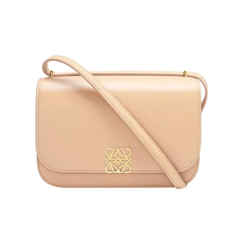 LOEWE Goya Коровья кожа Сумка через плечо Маленькая Женская Телесного цвета