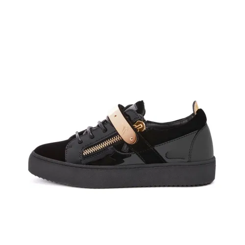 Giuseppe Zanotti GZ Coby Low Топ Стильные Скейтбординги Женские Черный