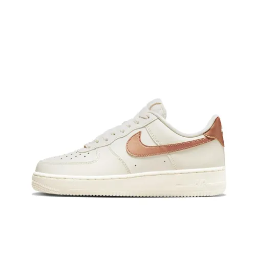 Nike Air FORCE 1 Low Топ Скейтборд Кроссовки Женские Бежевые