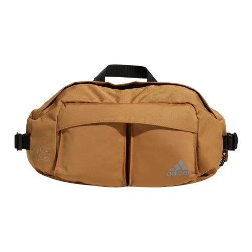 Adidas Полиэстер Бананка Стандартная Унисекс Имбирно-желтый Пшенично-коричневый