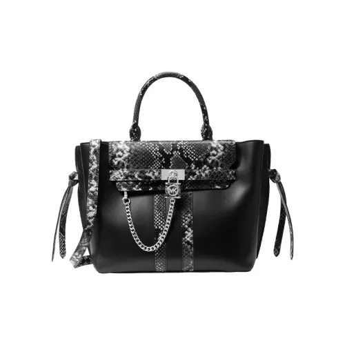 MICHAEL KORS Nouveau Hamilton Коровья кожа Сумка через плечо Сумка Большая Женская Черная