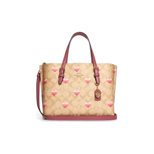 COACH Искусственная кожа Тоут Сумка Сумка для покупок Ручная сумка Сумка через плечо Стандартная Женская Хаки с монограммой