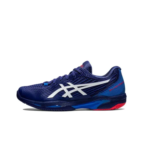 Asics Solution Speed FF 2 Low Топ Кроссовки для тенниса Мужские Синие Белые