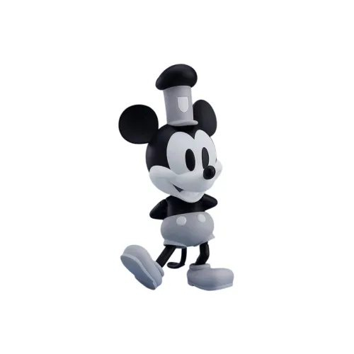 GSC Микки маус Nendoroid №1010a Willy The BOAT Микки маус 1928 EDITION Фигурка в стиле чиби Черный белый