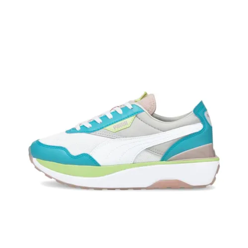 PUMA Cruise Rider Trainer Low Топ Повседневная обувь Женская Белый Серый Синий