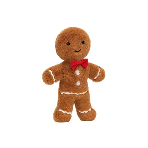 JELLYCAT Fun Food Collection Пряничный человечек Куклы Плюшевая кукла 19 см Рекомендуемый рост