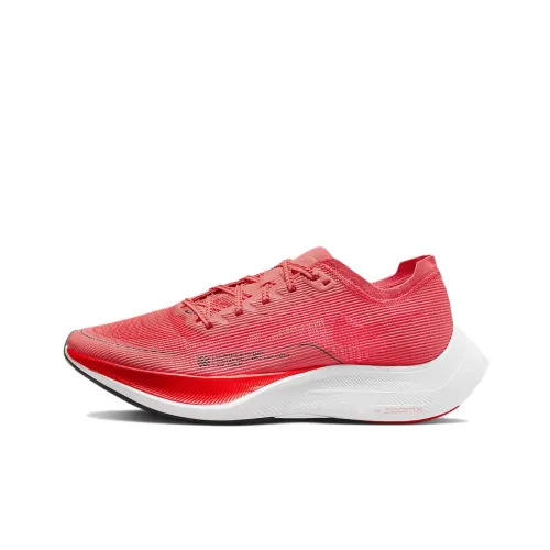Nike ZoomX Vaporfly Next% 2 Амортизаторы Противоскользящие Устойчивые к истиранию Низкий Топ Беговые кроссовки Женские Красный