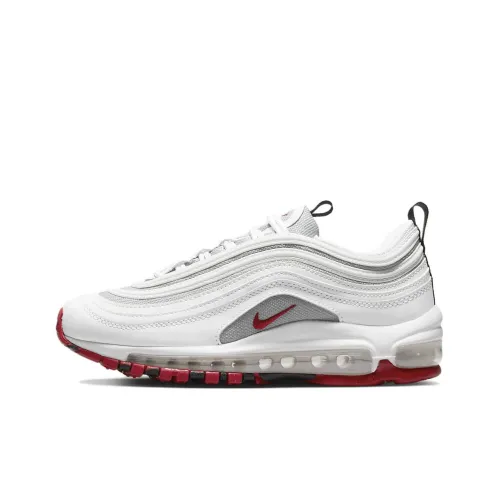 Nike Air Max 97 Low Топ Повседневные Беговые Кроссовки Женские Белые Красные