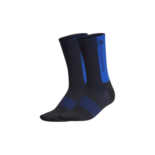 Adidas 1 шт Чёрно-синие Женские Носки MID до икры
