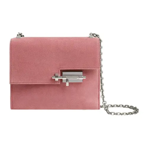 HERMES Verrou Doblis Телячья кожа Verrou Сумка Сумка через плечо Мини Женские 5T Розовый