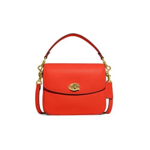COACH Cassie Кожа Сумка через плечо Маленькая Женская Красная