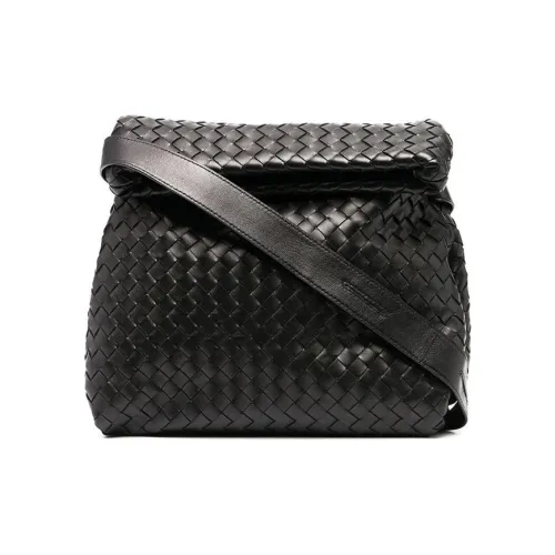 Bottega Veneta Напп Кожа Сумка через плечо Женская Черная