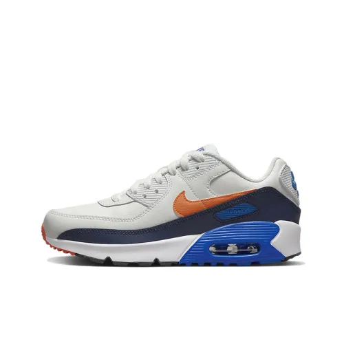 Nike Air Max 90 Low Топ Беговые кроссовки GS Серый Синий