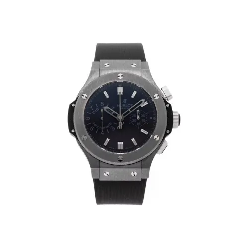 HUBLOT Автоматический Механический Часы Мужские 44 мм Черный Циферблат Титан Корпус Часы