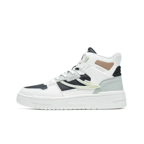 XTEP Устойчивая к истиранию высокая модная обувь Board для женщин белая черная серая