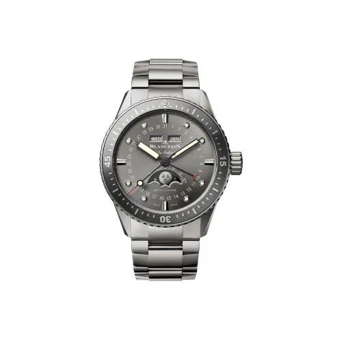 BLANCPAIN FIFTY FATHOMS Автоматический Механический Часы Мужские 43 мм Серый Циферблат Титан Ремешок