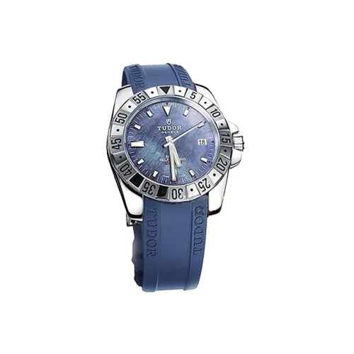 TUDOR Автоматический Механический Часы Мужские 41 мм Синий Циферблат Корпус из Нержавеющей Стали Резиновый Ремешок