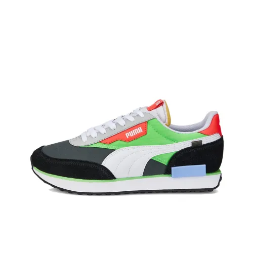 PUMA Future Rider Play Low Top Casual Unisex Green White Black