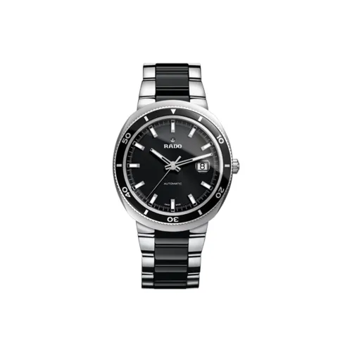 RADO Автоматический Механический Часы Мужские Diamond Star Founder Collection 42mm*13mm Черные