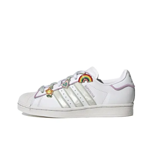 Adidas Originals SUPERSTAR LOW Топ Скейтборд Кроссовки Женские Белые