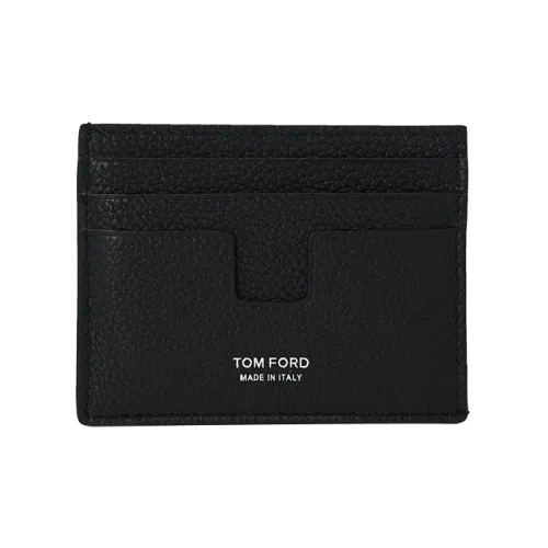 TF Коровья кожа Держатель для карт Мужской Черный