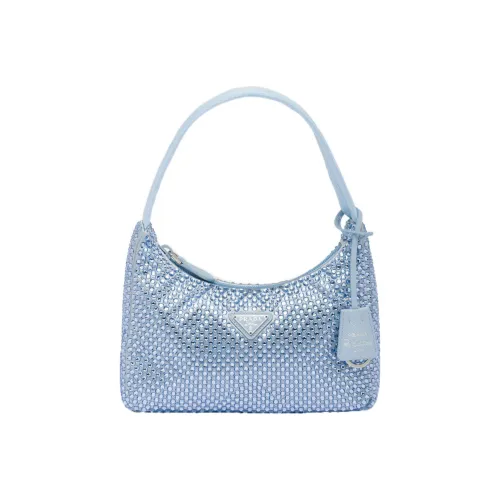 PRADA Нейлоновая сумка Женская Серебряная