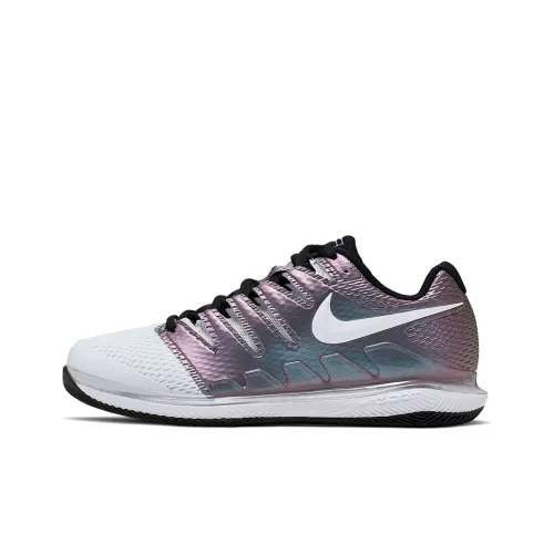 Nike Air Zoom Vapor X Court Shock Absorbers Slip-Resistant Abrasion-Resistant Low Top Tennis Shoes Women's White Purple